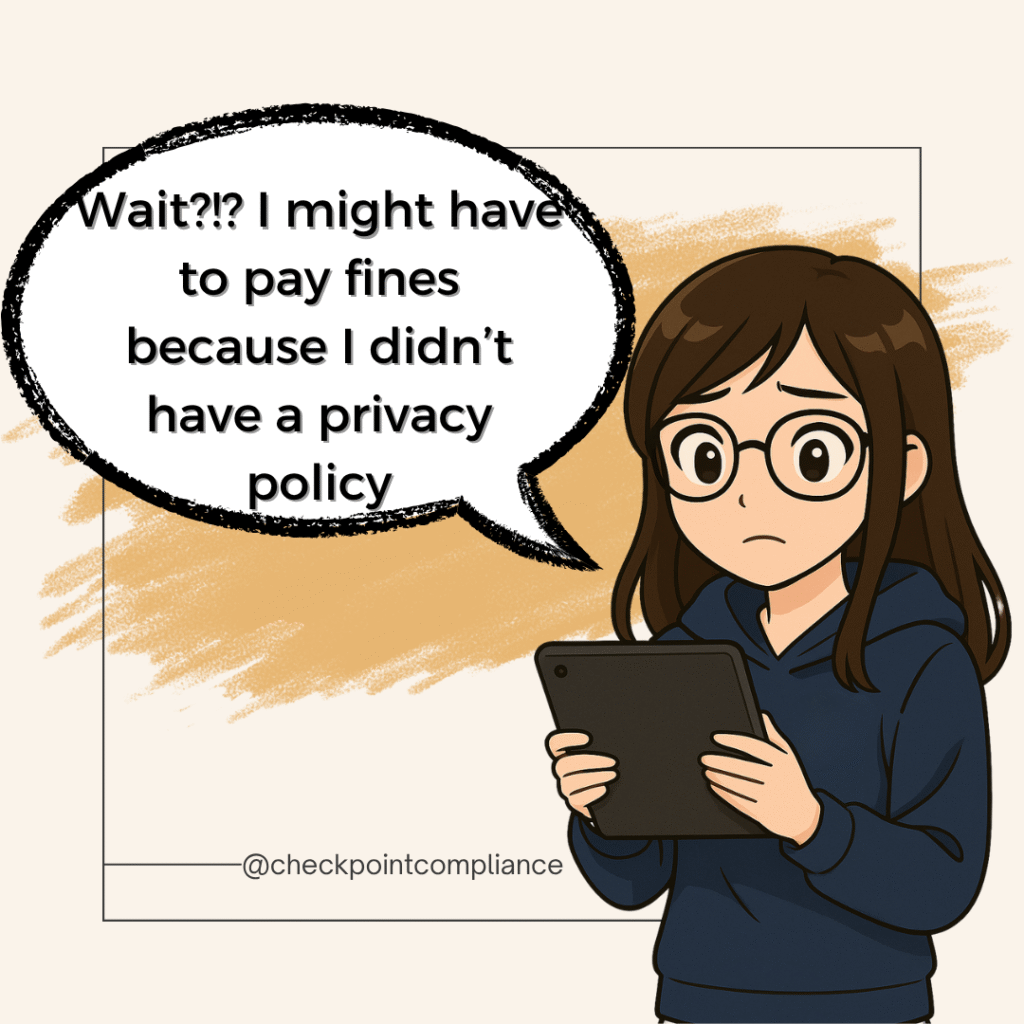 Blog 2 Instagram Post Missing privacy policy